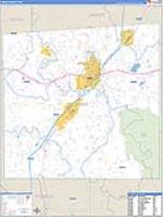 Jones, Ms Carrier Route Wall Map