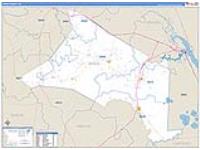 Jones, Nc Carrier Route Wall Map