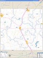 Jones, Tx Carrier Route Wall Map