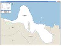 Kalawao, Hi Carrier Route Wall Map