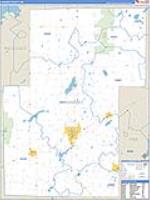 Kanabec, Mn Carrier Route Wall Map