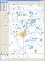Kandiyohi, Mn Carrier Route Wall Map