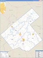 Karnes, Tx Carrier Route Wall Map