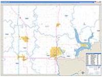 Kay, Ok Carrier Route Wall Map