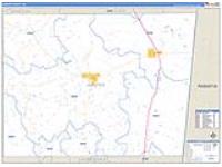 Kemper, Ms Carrier Route Wall Map