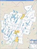 Kennebec, Me Carrier Route Wall Map