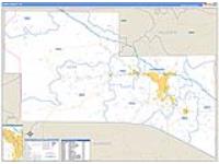 Kerr, Tx Carrier Route Wall Map