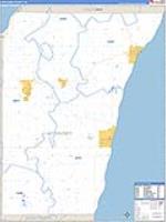 Kewaunee, Wi Carrier Route Wall Map