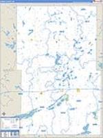 Kidder, Nd Carrier Route Wall Map