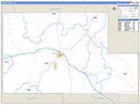 Kimble, Tx Carrier Route Wall Map