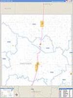 Kingfisher, Ok Carrier Route Wall Map