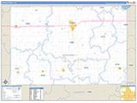 Kingman, Ks Carrier Route Wall Map
