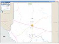 Kinney, Tx Carrier Route Wall Map