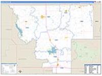 Kiowa, Ok Carrier Route Wall Map