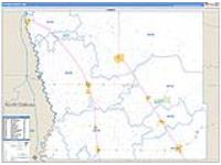 Kittson, Mn Carrier Route Wall Map