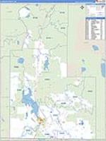 Klamath, Or Carrier Route Wall Map