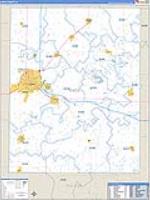 Knox, Il Carrier Route Wall Map