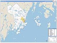 Knox, Me Carrier Route Wall Map