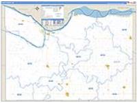 Knox, Ne Carrier Route Wall Map