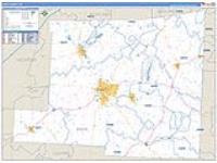 Knox, Oh Carrier Route Wall Map
