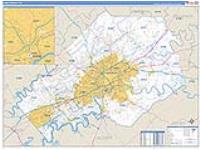 Knox, Tn Carrier Route Wall Map