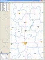 Kossuth, Ia Carrier Route Wall Map