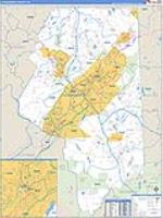 Lackawanna, Pa Carrier Route Wall Map