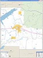 Lafayette, Ms Carrier Route Wall Map