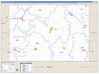 Lafayette, Wi Carrier Route Wall Map