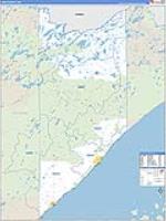 Lake, Mn Carrier Route Wall Map