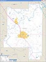 Lamar, Ga Carrier Route Wall Map