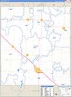 Lamb, Tx Carrier Route Wall Map