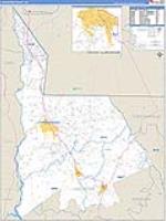 Lancaster, Sc Carrier Route Wall Map