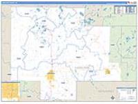 Langlade, Wi Carrier Route Wall Map