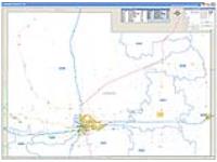 Laramie, Wy Carrier Route Wall Map