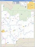 Latah, Id Carrier Route Wall Map