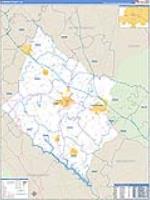Laurens, Sc Carrier Route Wall Map