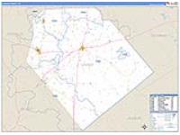 Lavaca, Tx Carrier Route Wall Map