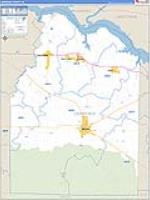 Lawrence, Al Carrier Route Wall Map