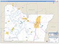 Lawrence, Ar Carrier Route Wall Map