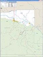 Lawrence, Sd Carrier Route Wall Map