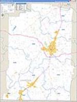 Lawrence, Tn Carrier Route Wall Map