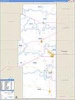 Lea, Nm Carrier Route Wall Map