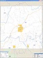 Leake, Ms Carrier Route Wall Map