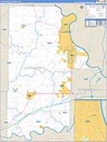 Leavenworth, Ks Carrier Route Wall Map