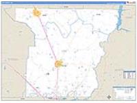 Lee, Ga Carrier Route Wall Map