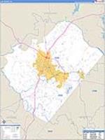 Lee, Nc Carrier Route Wall Map