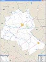 Lee, Sc Carrier Route Wall Map