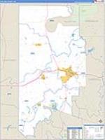 Leflore, Ms Carrier Route Wall Map