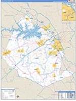 Lexington, Sc Carrier Route Wall Map